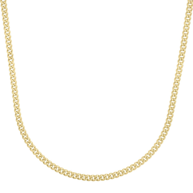 14K Gold 3.65mm Light Gourmette Chain