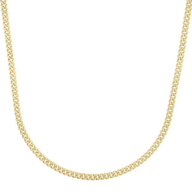 14K Gold 3.65mm Light Gourmette Chain