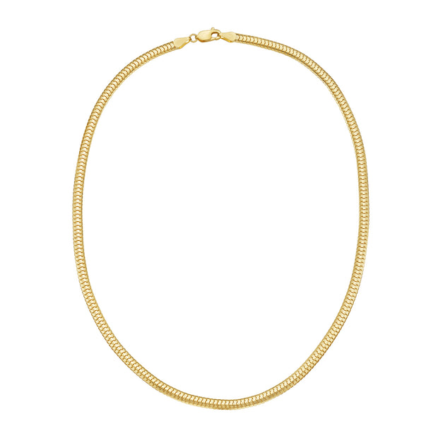 14K 4.5mm Lite Oval Snake Chain