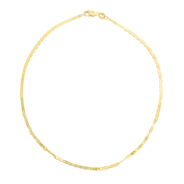 14K Gold 1.7mm Mariner Chain