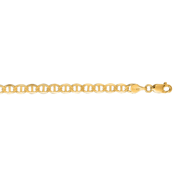 14K Gold 4.5mm Mariner Chain