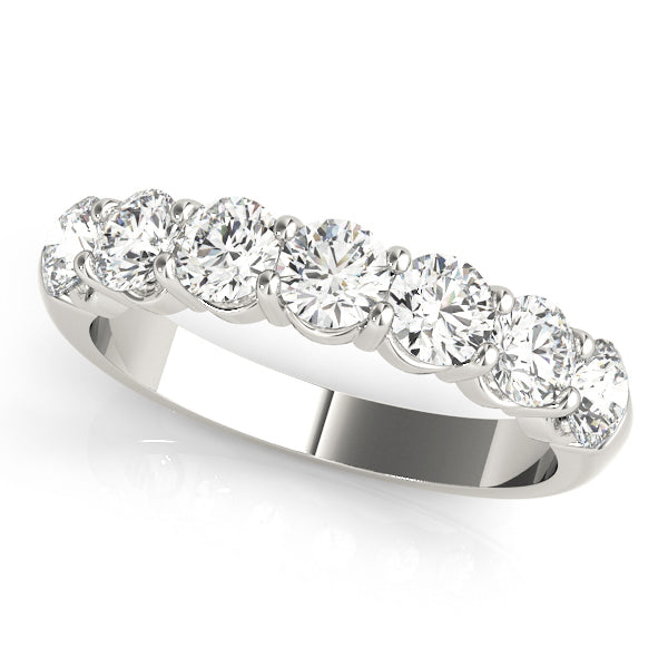 15-Stone Round Diamond Wedding Band
