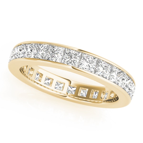 14K Yellow Gold 7/8 ct tw Diamond Wedding Ring