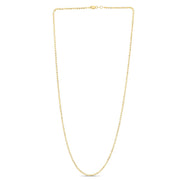 14K 2mm Moon Chain