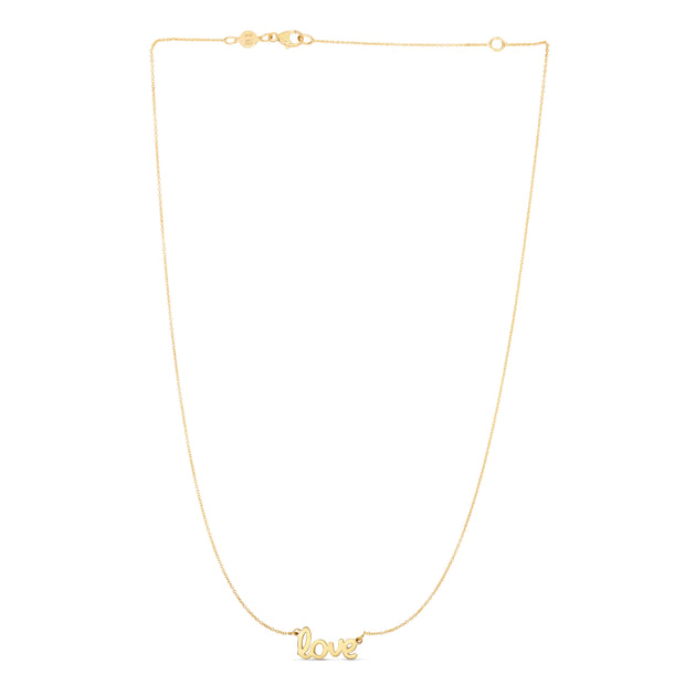 14K Gold Love Necklace