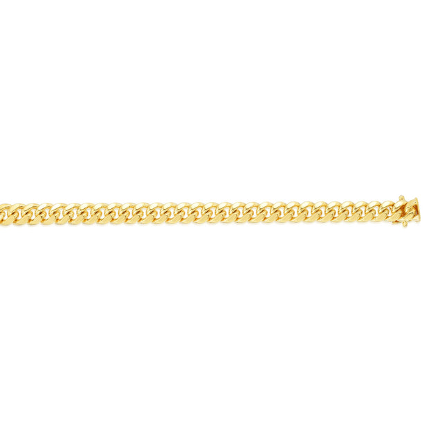 14K Gold 22"" 8.2mm Classic Miami Cuban