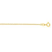 14K Gold 1.2mm Open Cable Chain