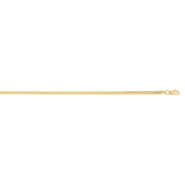 14K 2.6mm Oval Snake Chain