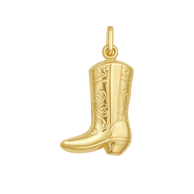 14K Cowboy Boot Charm