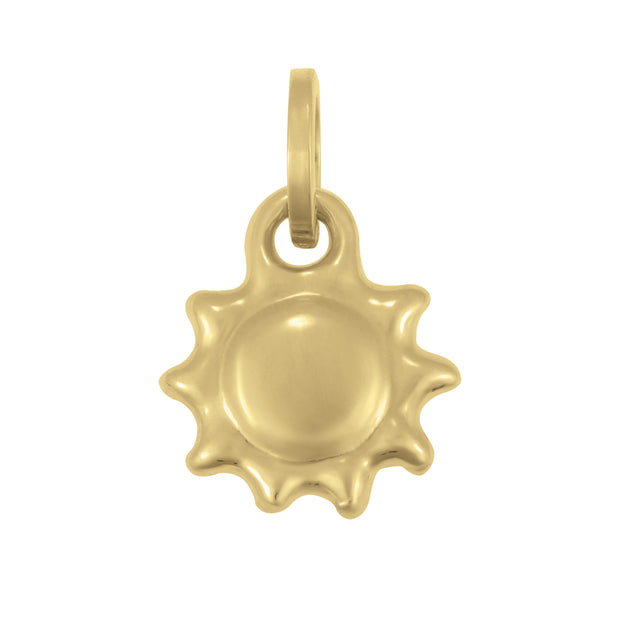 14K Sun Charm