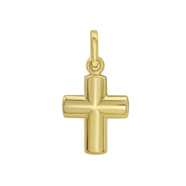 14K Gold Cross Charm