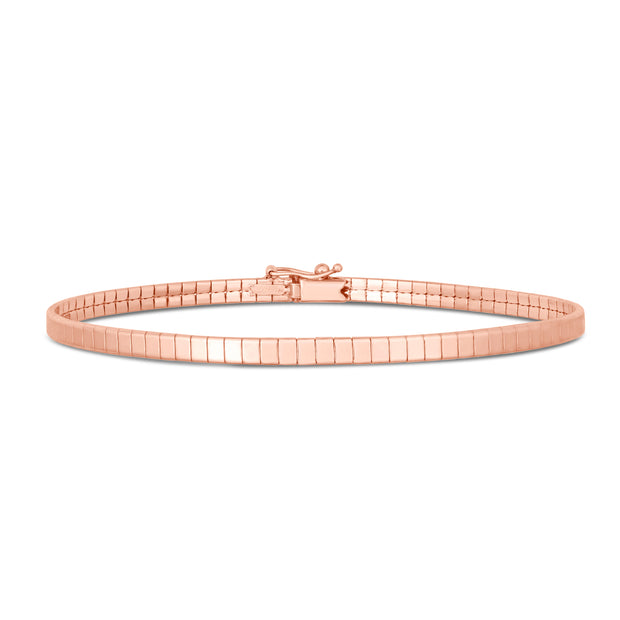 14K Brick Omega Bracelet