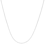 Platinum 0.87mm Diamond Cut Cable Chain