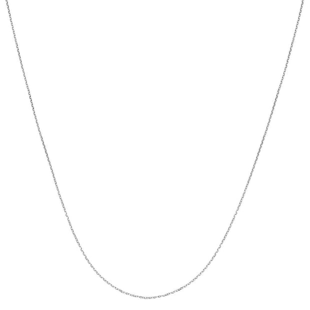 Platinum 0.87mm Diamond Cut Cable Chain