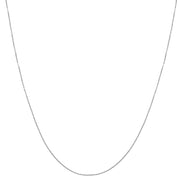 Platinum 0.97mm Oval Cable Chain