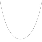 Platinum 1.2mm Oval Cable Chain