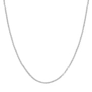 Platinum 2.3mm Oval Cable Chain