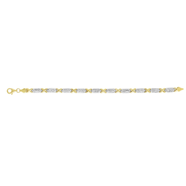 14K Two-tone Gold Stampato Bracelet