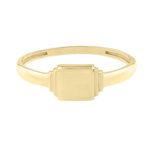 14K Mini Signet Ring