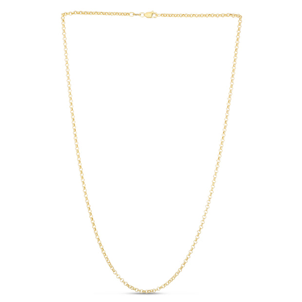 14K Gold 2.5mm Lite Rolo Chain