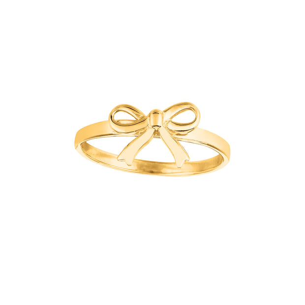 14K Gold Bow Ring