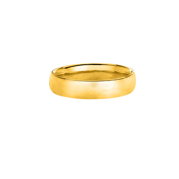 14K Gold 5mm Wedding Band