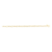14K Gold Hexagon Link Chain