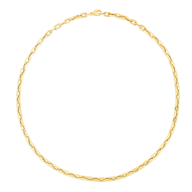 14K Corto Link Paperclip Chain Bracelet