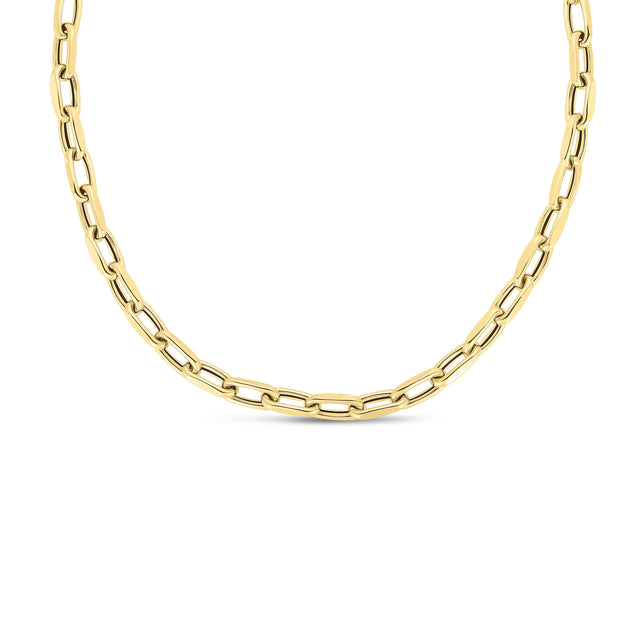 14K 6mm French Cable Fancy Link Chain