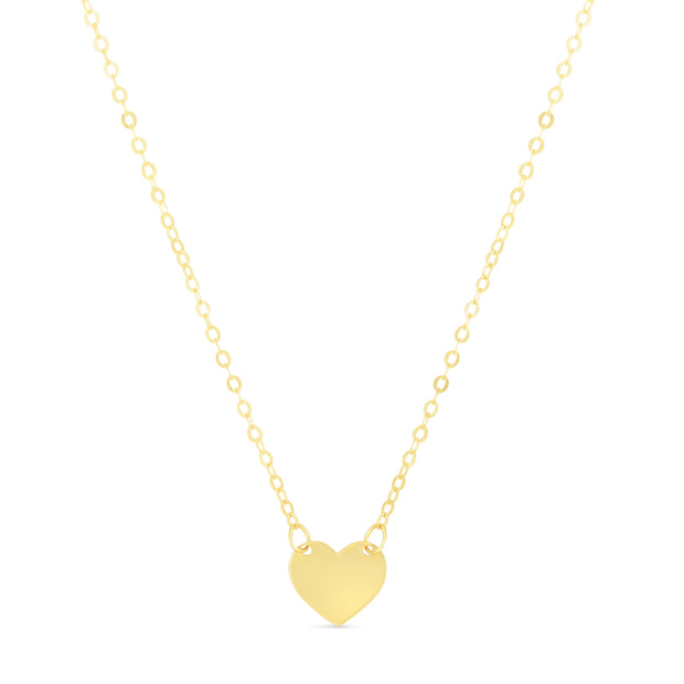 14K Yellow Mini Heart Pendant