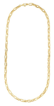 14K Mens Paperclip Necklace