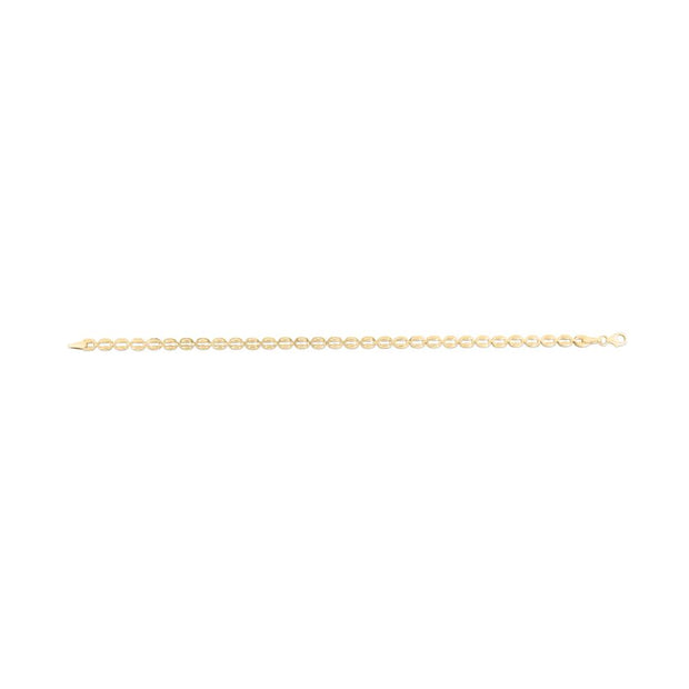 14K Gold Oval Link Necklace
