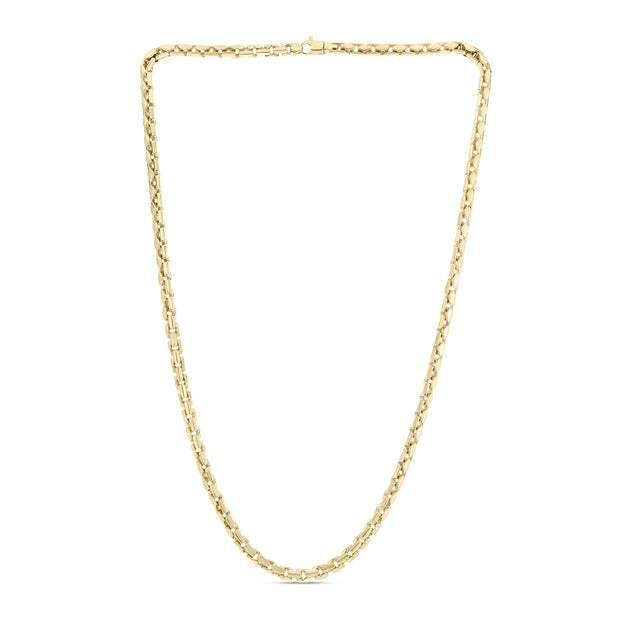 14K 5mm Mens Fancy Box Chain