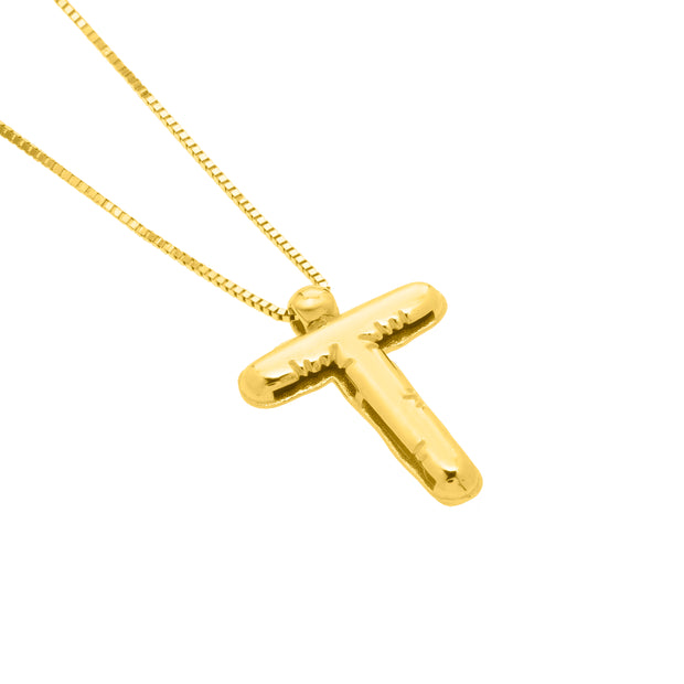 14K Helium Initial T Pendant