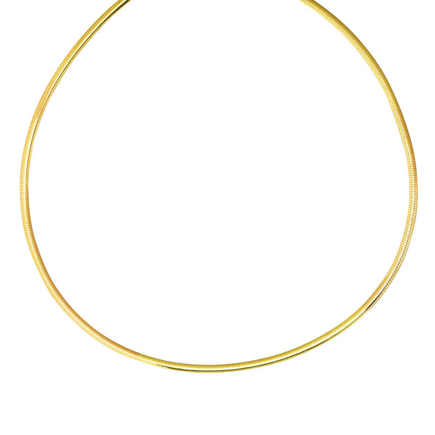 14K & Silver Reversible Omega Basic Chain