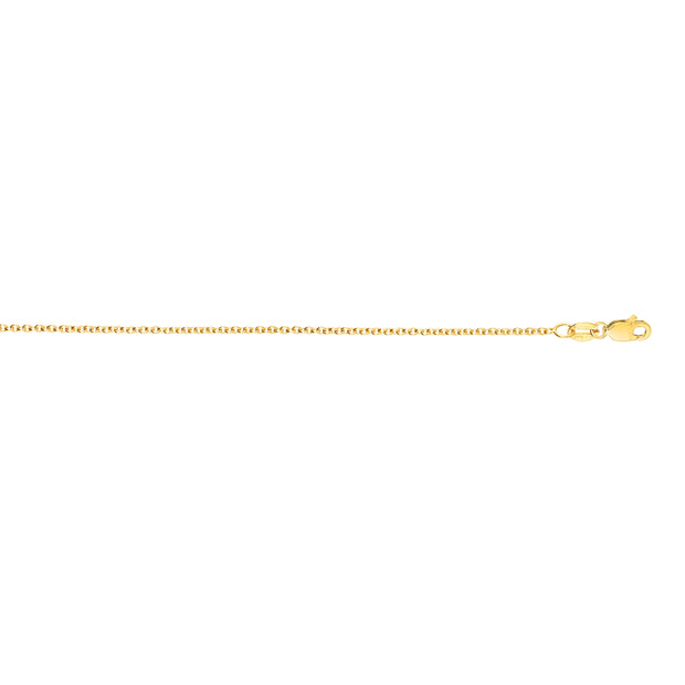 14K 2.6mm Round Cable Chain