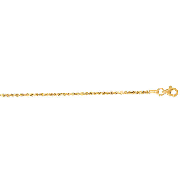 14K Gold 18"" 1.6mm Royal Rope Chain
