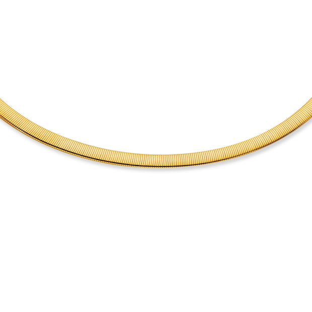 14K Gold 6mm Reversible Omega