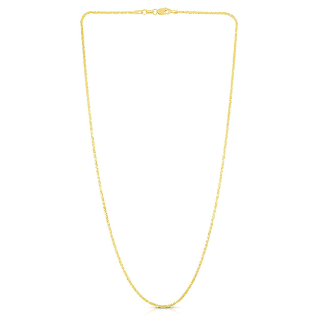 14K Gold 1.5mm Sparkle Chain