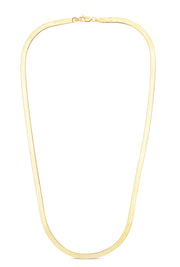 14K Gold 4mm Imperial Herringbone Chain