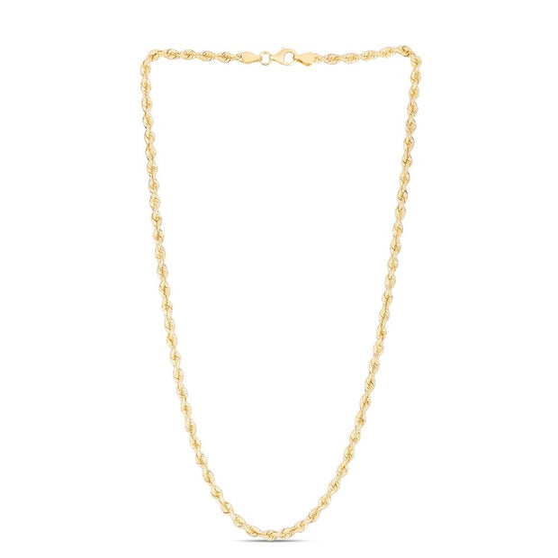 14K 3.7mm Silk Rope Chain