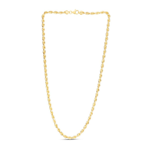14K 4.3mm Silk Rope Chain