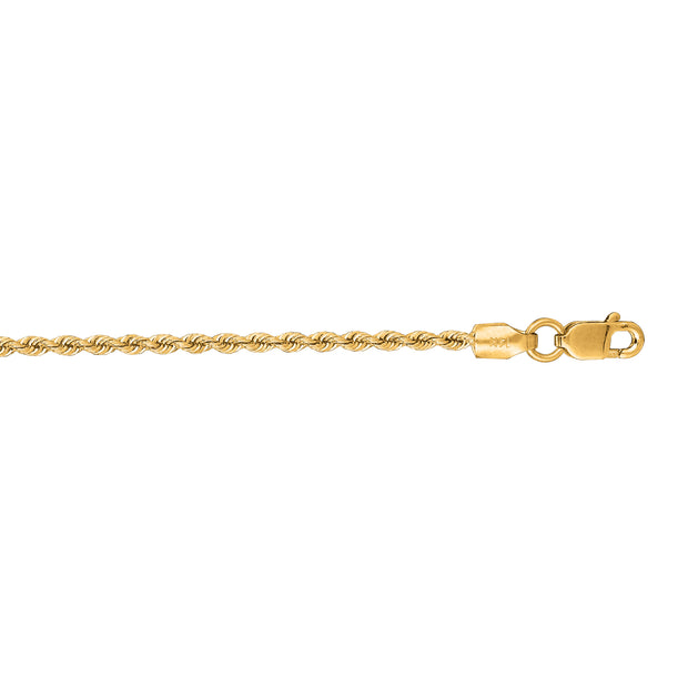 14K Gold 1.5mm Rope Chain