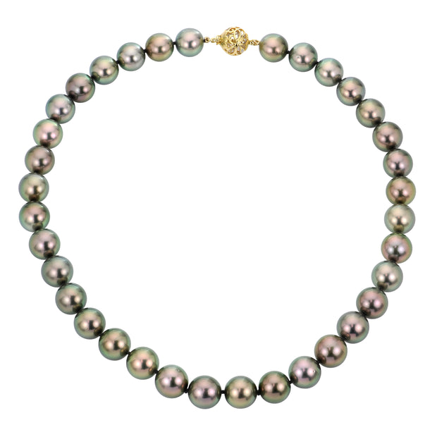 14KT Yellow Gold Tahitian Pearl Necklace