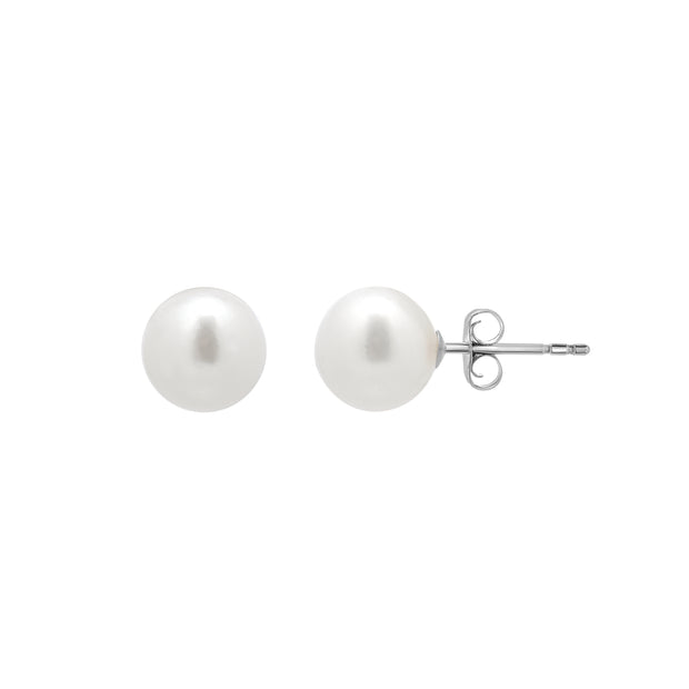 14K Gold 7MM Pearl Stud Earring