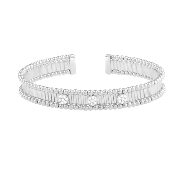 14K Pallina Diamond Bangle