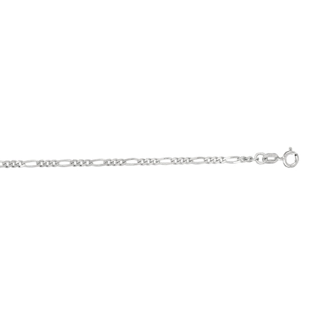 14K Gold 1.9mm Figaro Chain