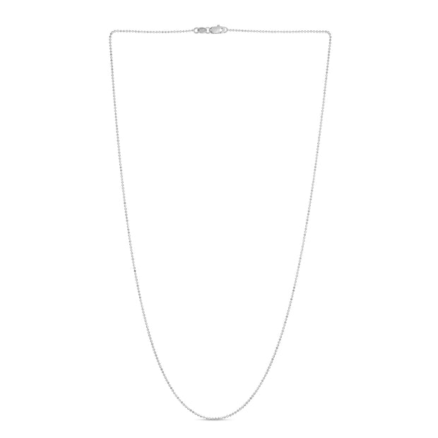 14K Gold 0.9mm Diamond Cut Bead Chain