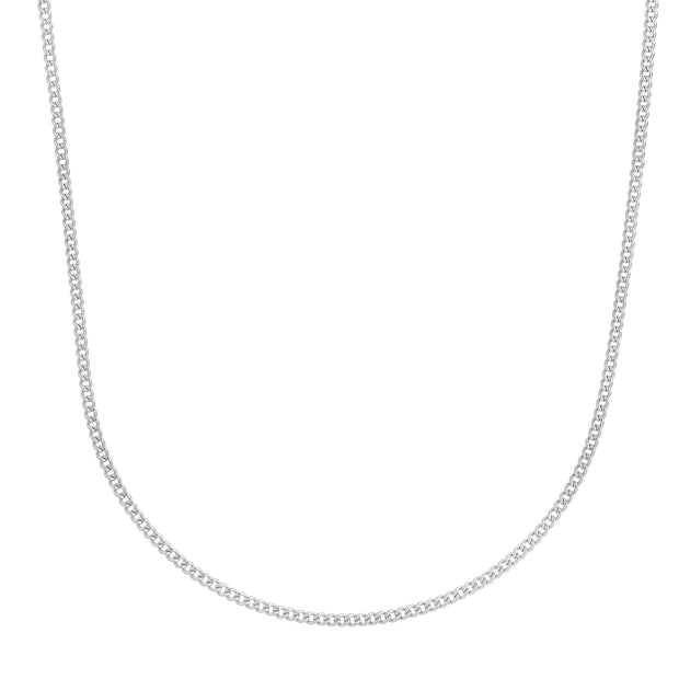 14K Gold 2.2mm Light Gourmette Chain