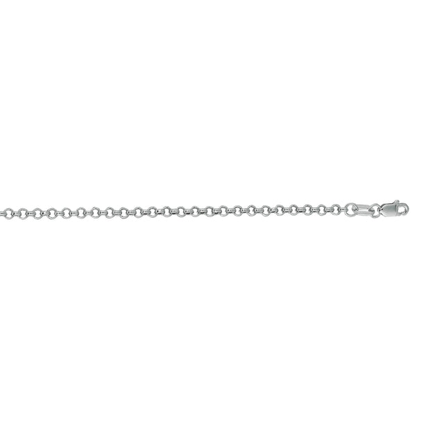 14K Gold 2.5mm Lite Rolo Chain